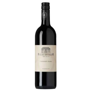 Cabernet Franc Weingut Feiler-Artinger | WeinWerkstatt Flasche des Feiler-Artinger Cabernet Franc aus Rust, Burgenland – elegante Bordeauxflasche mit cremefarbenem Etikett und schwarzem Kapselverschluss